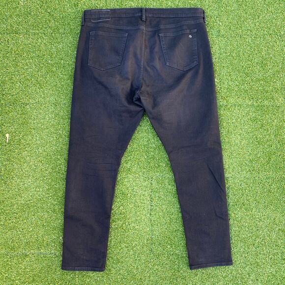 Rag & Bone Men's Fit 1 Skinny Black Denim Jeans 40x32 - Picture 3 of 5